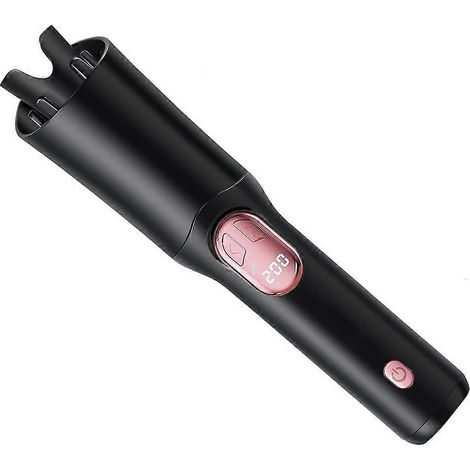 Tragbarer, kabelloser Lockenstab mit LCD-Bildschirm, USB-Ladefunktion und automatischer Rotation, 32 mm Leistung, Heiz- und Rotationsfunktion. (1/5)