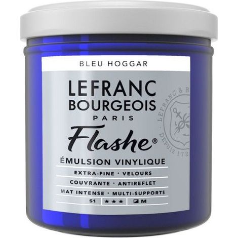 Peinture vinylique - Flashe - Bleu Hoggar - 036 - Lefranc Bourgeois - 125ml
