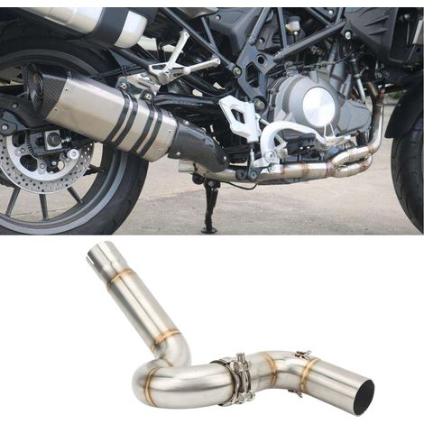 Section centrale de tuyau d'échappement en acier inoxydable pour Benelli TRK502 2017-2020
