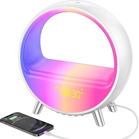 Réveil Au Lever du Soleil Lumière D'ambiance avec Chargeur Sans (1/5)