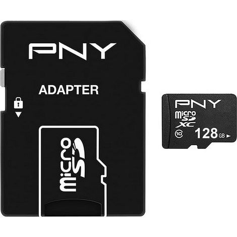 PNY Carte mémoire MICROSD 128GB PERFORMANCE PLUS C10 (1/5)