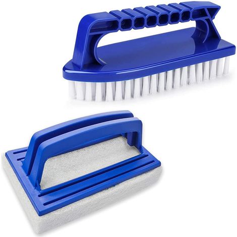 Pool Liner Brush Pool Sponge Brushes Pool Floor Brush Swimming Pool Cleaning And Accessories Pool Floor Brush with Handle - for Pool, Kitchen, Bathroom (1/5)