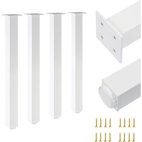4 x Patas 60x60 Alto - 710 mm Blanco (1/5)