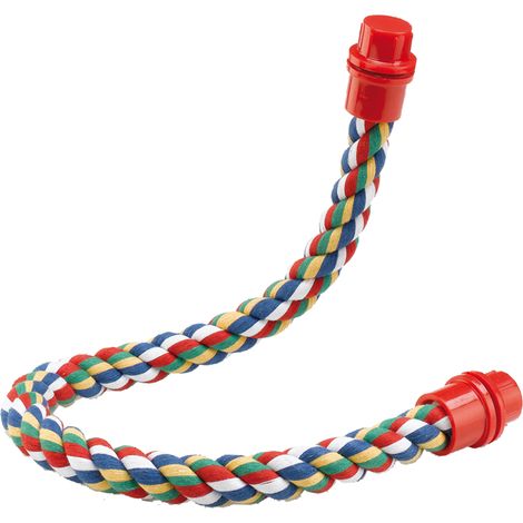 Ferplast Posatoio PA 4112 Posatoio in cotone intrecciato per pappagalli e cacatua. Variante PA 4116 - Misure: Ø 2.8 x 75 cm -