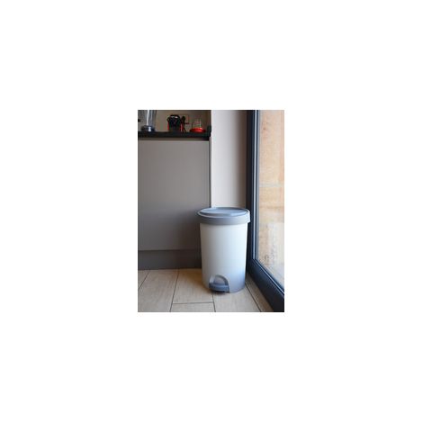 POWER TOWER STEPY BIN POUBELLE À PÉDALE POUR SAC DE 20 L ANTHRACITE 15 L EDA 010629 G.ANT