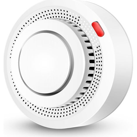 Détecteur de fumée Tuya avec connexion Wi-Fi fiable, alerte sonore et lumineuse rapide, idéal pour la maison et l'hôtel. Alarme lumineuse et sonore intelligente. Connexion WiFi fiable. Convient pour l (1/4)