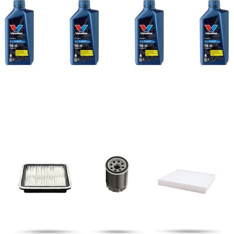 Kit tagliando 3 FILTRI e 4L OLIO compatibile con Subaru Legacy III 2.0 16V 120Kw 2005 (1/5)