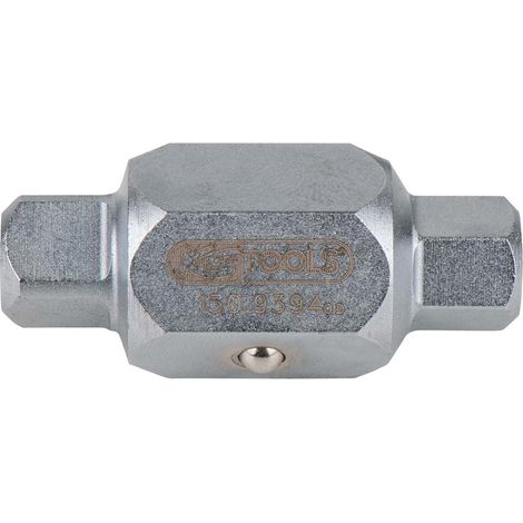 KS Tools 150.9394 Stecknüsse für Ölablassschrauben, 6-kant+4-kant