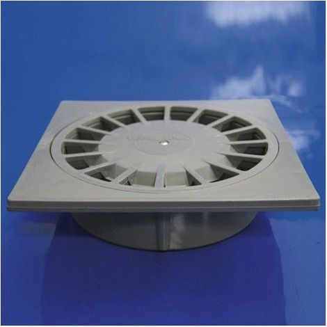Vertikaler Siphon aus PVC T-88, 105 x 105 x 44 mm / ø40 mm