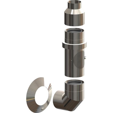 ATEC Basis-Set Außenwand DN110/160 Edelstahl, 703770