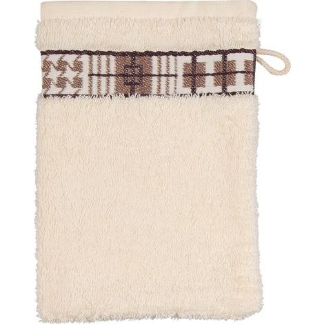 Frottana Fjord - Guanto da Bagno, 15 x 20 cm, 100% Cotone, Avorio (1/3)