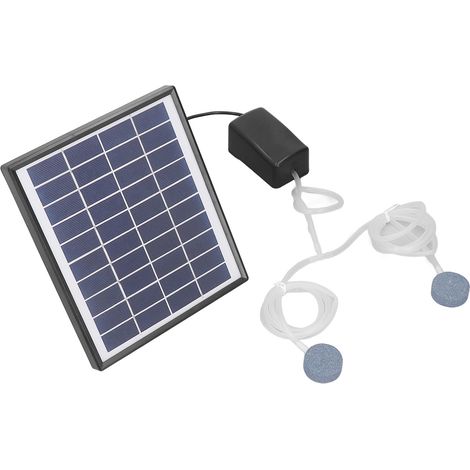 10V 6W DC Mikro-Solar-Teichpumpe mit verstellbarem Solarpanel und Sprudelbrunnen-Set mit Stein (1/5)