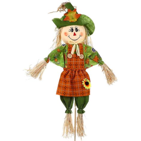 Épouvantail d'Halloween, adorable décoration d'épouvantail pour le jardin ou la fête de Thanksgiving-66.00X34.00X4.00CM-Assorted Color (1/4)