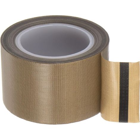 Rouleau de ruban adhésif PTFE haute température Sourcing Map Fabric 1,5 po x 33 pi, épaisseur 0,13