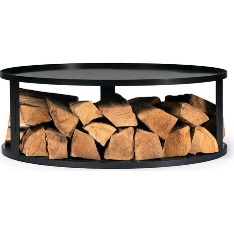 CookKing Stahl Feuerschalenbasis & Holzlager Zubehör für Feuerschalen Ø 82 cm (1/3)