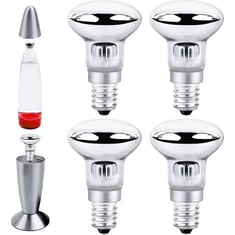 4 Ampoule R39 E14, 30W Blanc Chaud 2700K, Verre pour Lampe à Lave, Salon Chambre (1/5)