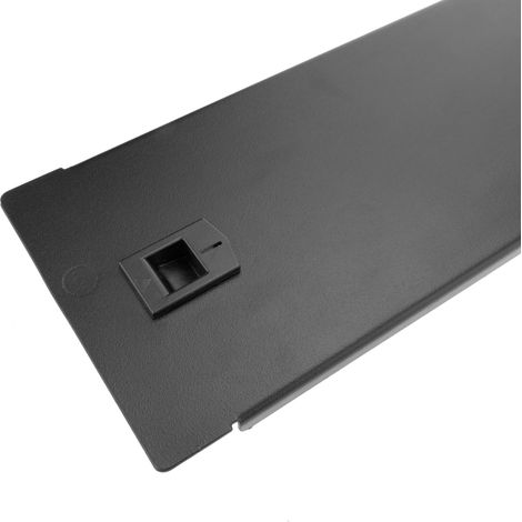 RackMatic - Panneau d'obturation 2U pour serveur rack 19" Couvercle métal noir (1/5)