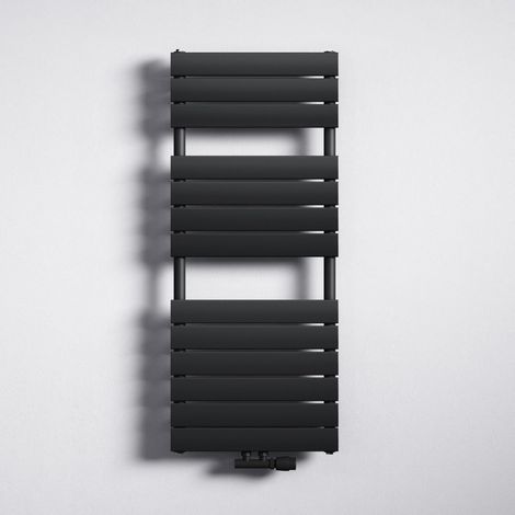 Mai & Mai Termosifone da Parete 120x50cm, Radiatore Scaldasalviette Termoarredo da Bagno Scalda Portasciugamani da Parete e Pavimento in Acciaio