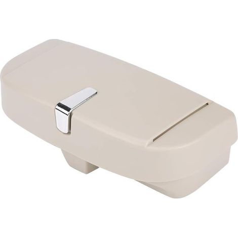 Porta occhiali da sole per auto,custodia per occhiali da auto in ABS,organizer universale per occhiali con clip per carte (beige)