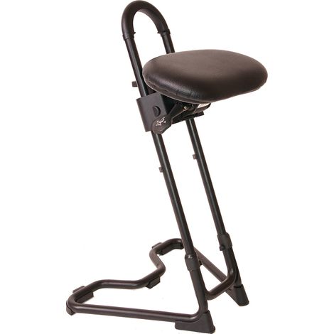 Tabouret assis similicuir H.610-860mm STA noir MEY (1/3)