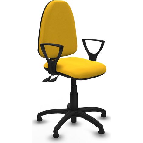 Silla de oficina Piqueras Aýna cuero sintético ajustable 100 kg