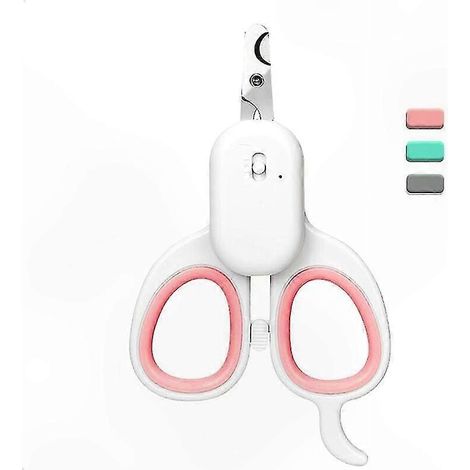 Professionelle Krallenschere für Haustiere mit LED-Licht, kleine Krallenschere aus Edelstahl, praktisches Pflegewerkzeug für Katzen und Welpen, Präzision und Sicherheit. (1/5)
