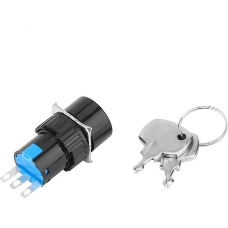 Interrupteur Rotatif À Serrure - Montage Sur Panneau 2 Ou 3 Positions - Ac 250v 3a Dc 30v 5a - Pour Équipements Électroniques - Lot De 1 (1/5)