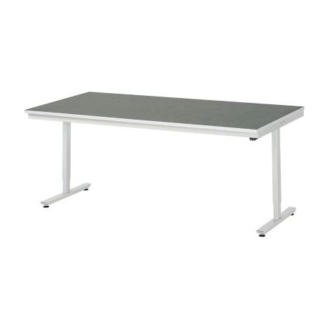 RAU Arbeitstisch adlatus 150 elektrisch höhenverstellbar Linoleum-/Universal-Platte 2000 mm x 1000 mm