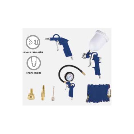 HYUNDAI 65607 KIT 7 PZ ACCESSORI PER COMPRESSORI