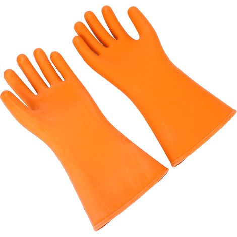 1 Paire Gants Isolants Haute Tension en Caoutchouc Résistants aux Coupures Imperméables 20000V pour Électricien (1/5)