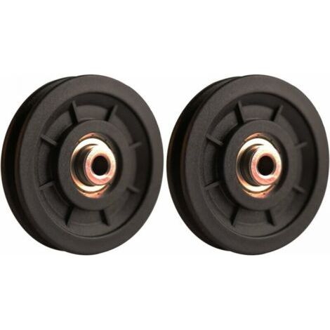 Roue de poulie nylon 90 mm – Capacité de charge 500kg – Pour équipements de fitness et systèmes de porte – Installation facile (1/5)