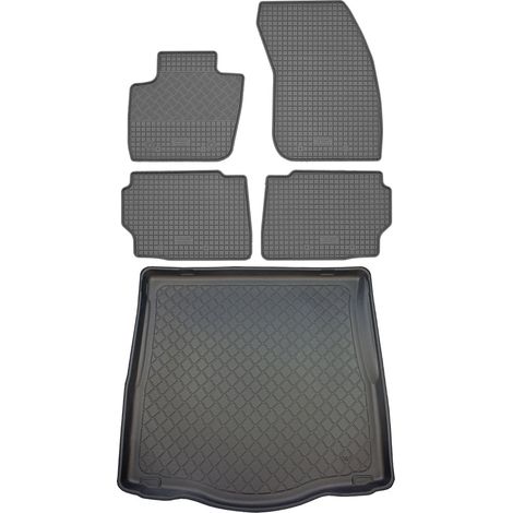 Set di tappetini in gomma per auto e tappetino per bagagliaio per Ford Mondeo V Liftback Hatchback (5 porte) dal 01.2015 (1/5)
