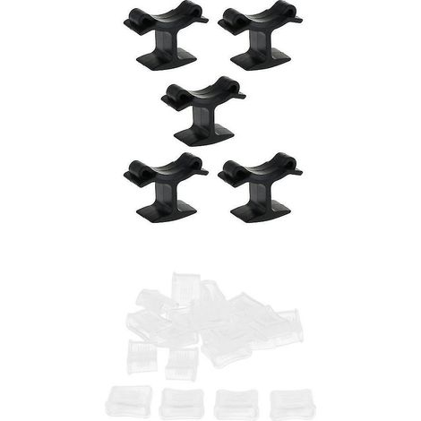 Set mit 5 Schiedsrichterpfeifenklemmen und Pfeifenspitzenkappen --