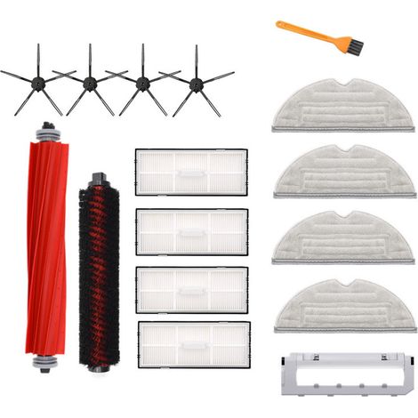 Accessoires pour Xiaomi Roborock S7/S7 Plus/S7 MaxV/S7 MaxV Ultra/S7 Pro Ultra/T7S/T7S Plus/G10 Robot Aspirateur, avec Brosse Principale,Chiffons de Nettoyage,Filtres Hepa,Brosse Latéral ensemble de 1 (1/4)