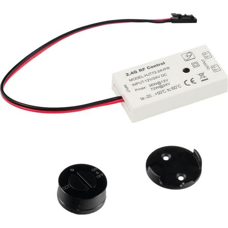 Home Deluxe - Kit sans fil pour panneau acoustique NOX I Barre LED, kit d'éclairage, bande LED