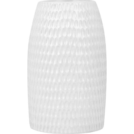 Dekovase LINZI Steinzeug 25 cm Weiß (1/5)
