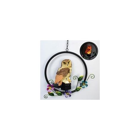 lampes de jardin solaires hibou, lumière décorative étanche IP55, autonomie 6 à 8 h, idéale pour pelouse, terrasse et piscine (1/4)