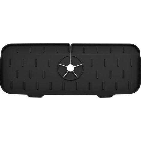 Protection anti-éclaboussures pour robinet de cuisine, tapis récupérateur d'éclaboussures en silicone compatible avec la plupart des robinets