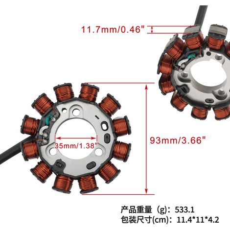 Statorspulen für Motorräder, passend für Honda Max125 Grom 125 JC61 16-18 (1/4)