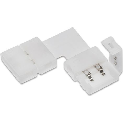 90° Eckverbinder für 10 mm LED-Stripe FLASH (5630) 14,3 x 15,3 x 5 mm 2-polig (1/2)