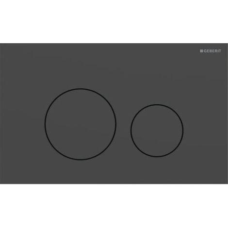 Geberit Sigma 40 Round Betätigungsplatte 115628141 Round, schwarz matt / easy-to-clean-beschichtet, für 2-Mengen-Spülung, Round (1/5)