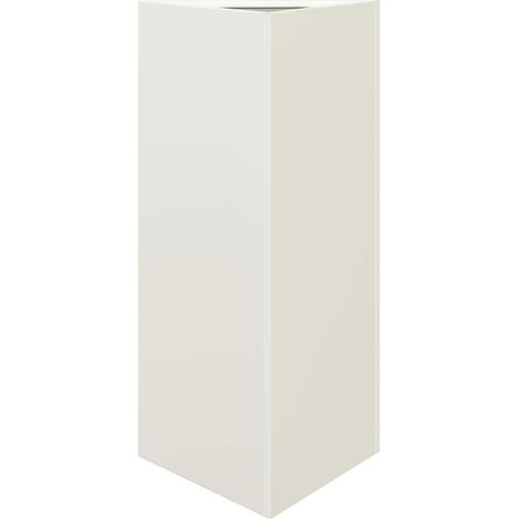Maison Exclusive - Pflanzkübel Weiß Dreieckig 40x34,5x75 cm Stahl (1/5)