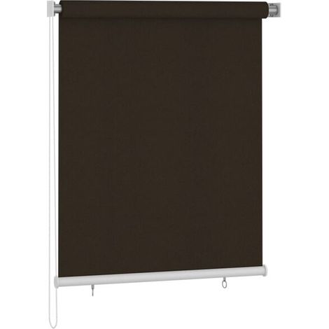 Store enrouleur extérieur, 120x140 cm, marron. (1/5)