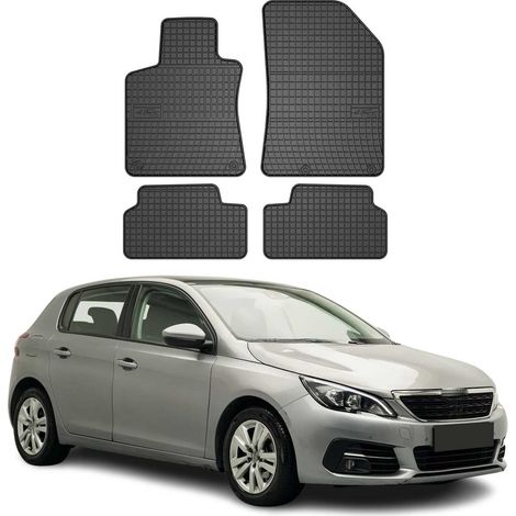 OMAC Tapis de Sol Compatible avec Peugeot 308 2013-2021 Caoutchouc Noir (1/5)