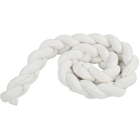 Tour de lit bébé, barrière de lit pour nourrisson, coussin moelleux à nœuds, protection latérale de lit bébé WL008‑2M‑10 (1/5)