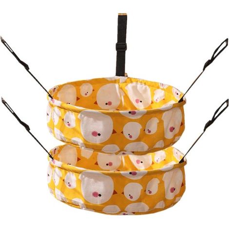 Set da 2 amache per gatti, cucce per gabbie, cucce e sedie con struttura in metallo e cinghie regolabili (arancione) (1/5)