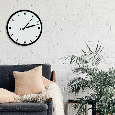Kit de mécanisme d'horloge murale à monter soi-même, comprenant un mouvement et des aiguilles. (1/4)