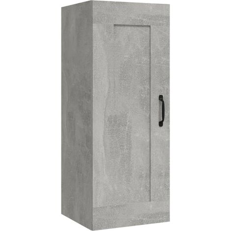 Hanging Cabinet Concrete Grey 35x34x90 cm Engineered Wood vidaXL