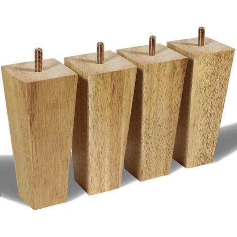 pieds de meubles en bois, socles, pieds de canapé, vis et boulons M8 (15 cm) (1/5)