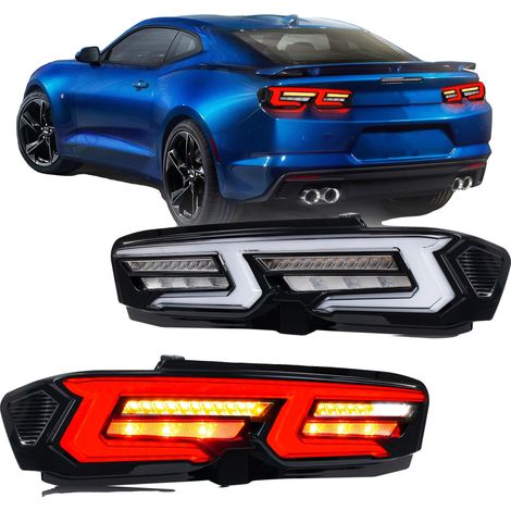 Fanali posteriori a LED, 12V, 35W, 3400LM, compatibili con Chevy Camaro 2019-2026, indicatori di direzione dinamici (1/5)